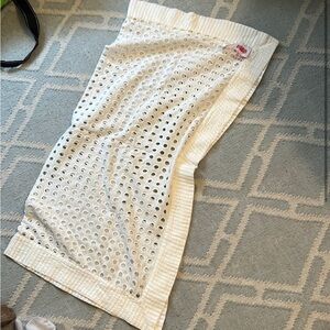 Solid & Striped Eyelet Wrap Coverup NWOT
